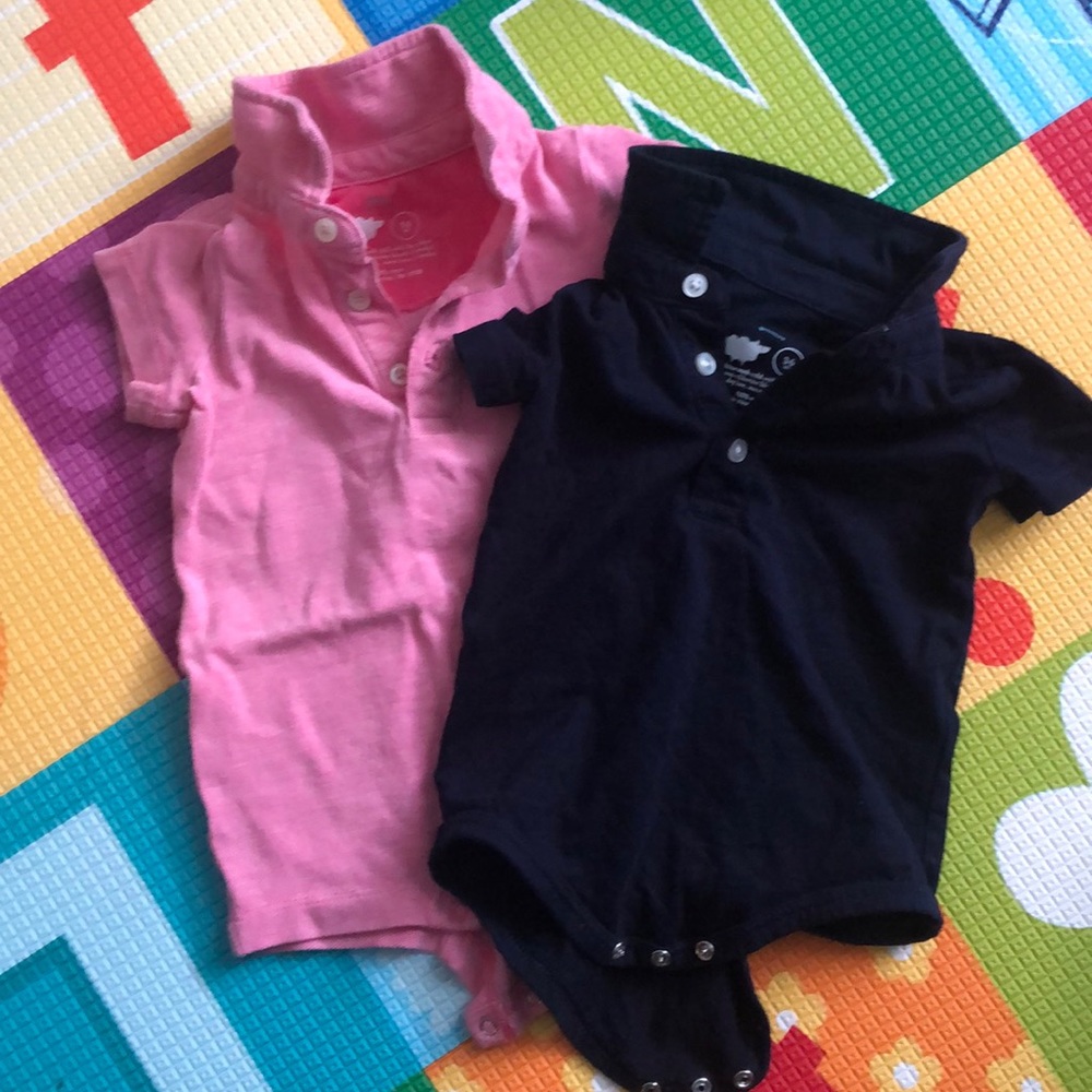 Primary.com collar romper/onesie. 3-6 mo